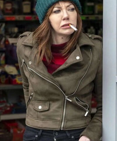 Shop Motherland Diane Morgan Leather Jacket