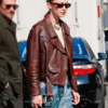 Buy Gigi Hadid New York City Brown Moto Jacket