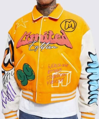 Buy Limited Edition Graffiti White and Varsity Jacket