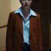 Buy All of You 2025 Imogen Poots Brown Blazer