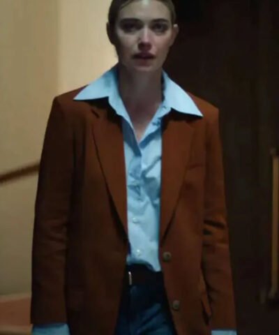 Buy All of You 2025 Imogen Poots Brown Blazer