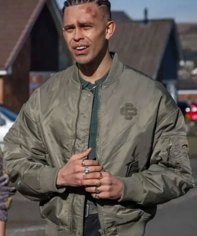 Buy Brassic Aaron Heffernan Green Bomber Jacket