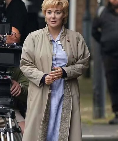 Sheridan Smith I Fought the Law Beige Coat
