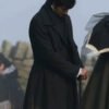 Wuthering Heights 2026 Heathcliff Black Wool Coat