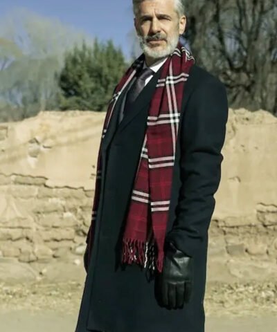 Maledictions 2025 Leonardo Sbaraglia Black Wool Coat