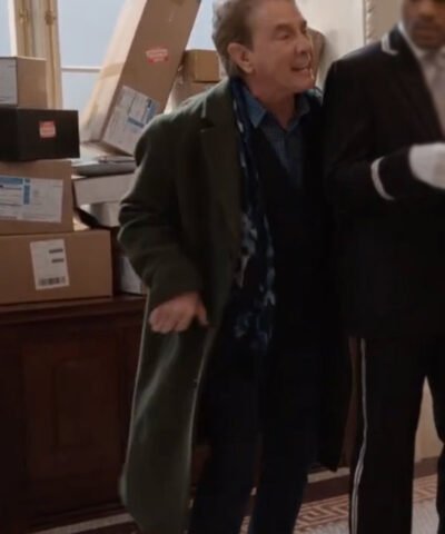 Oliver Putnam Only Murders in the Building 2025 Green Wool Coat