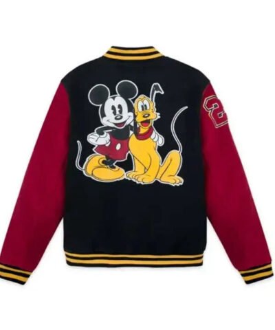 Shop Mickey Mouse and Pluto Varsity Jacket