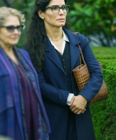 Movie Practical Magic 2 Sally Owens Blue Wool Coat