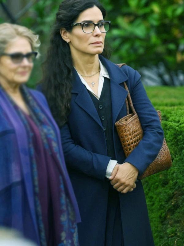 Practical Magic 2 2026 Sandra Bullock Blue Coat Movie Practical Magic 2 Sally Owens Blue Wool Coat