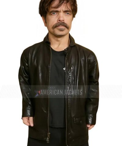 Roofman Movie Premiere 2025 Mitch Black Leather Jacket