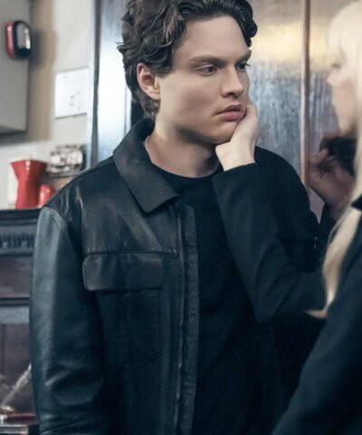 Gen V 2025 Asa Germann Black Leather Jacket