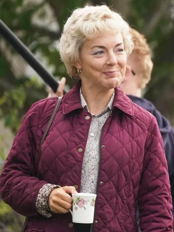 Sheridan Smith I Fought the Law 2025 Quilted Jacket I Fought the Law 2025 Ann Ming Quilted Jacket