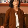 Morena Baccarin Sheriff Country S01 Brown Bomber Jacket