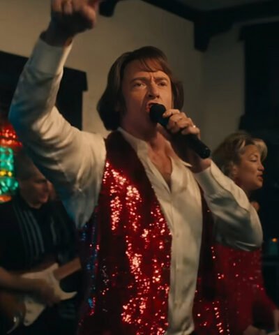 Song Sung Blue 2025 Hugh Jackman Red Sequin Vest