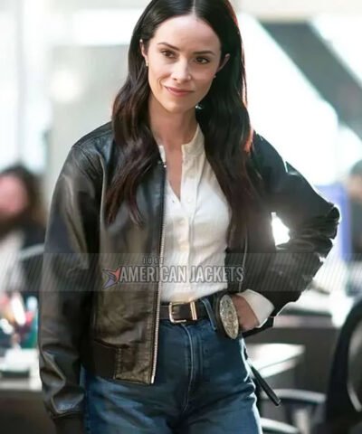 Amber Braeburn 9-1-1 S08 Bomber Leather Jacket