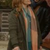 A Cherry Pie Christmas Katie Leclerc Green Hooded Jacket