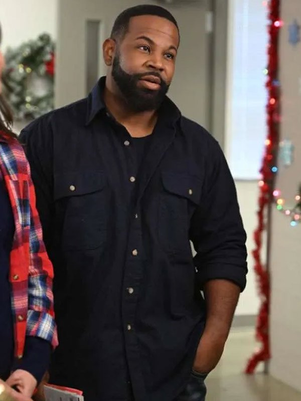 A Royal Christmas Tail 2025 Peter Johnson Black Jacket A Royal Christmas Tail Steve Black Cotton Jacket