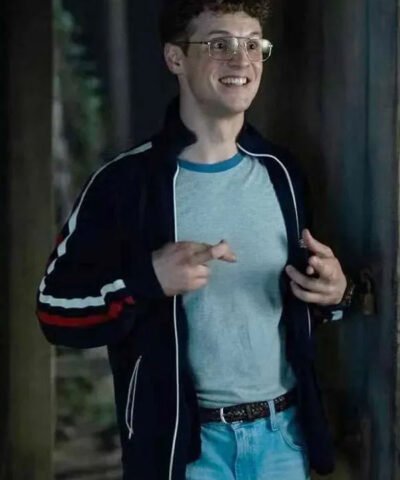 TV Series Peacemaker Freddie Stroma Blue Track Jacket