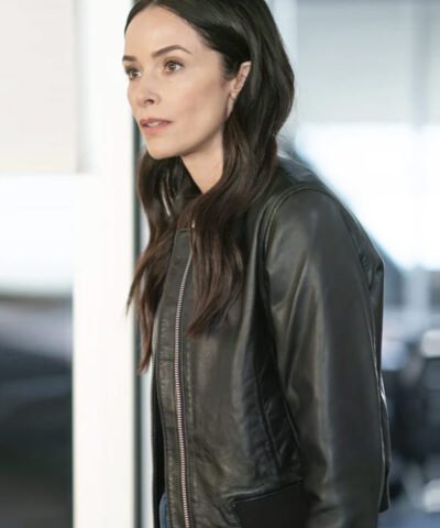 9-1-1 S08 Abigail Spencer Black Bomber Jacket