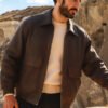 Reminder 2025 Deniz Brown Bomber Jacket