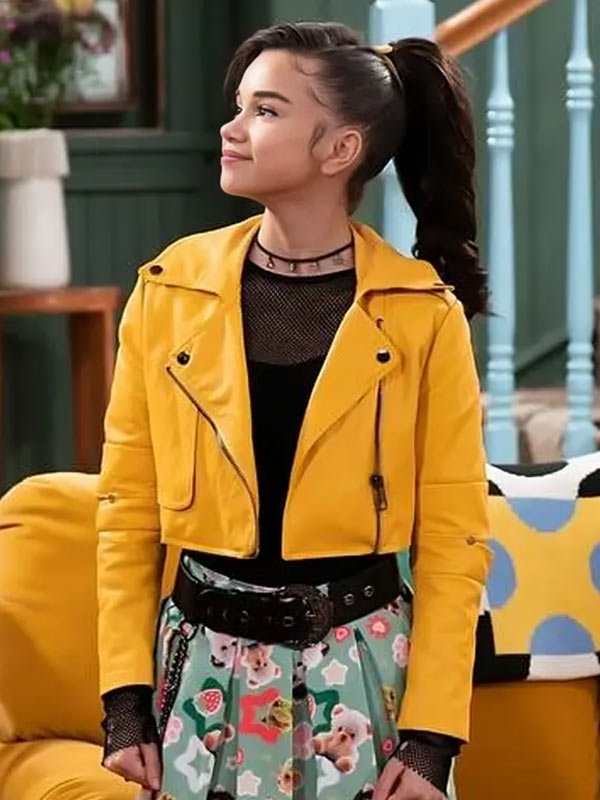 Billie Wizards Beyond Waverly Place S02 Yellow Jacket Janice LeAnn Brown Wizards Beyond Waverly Place 2025 Billie Yellow Leather Jacket