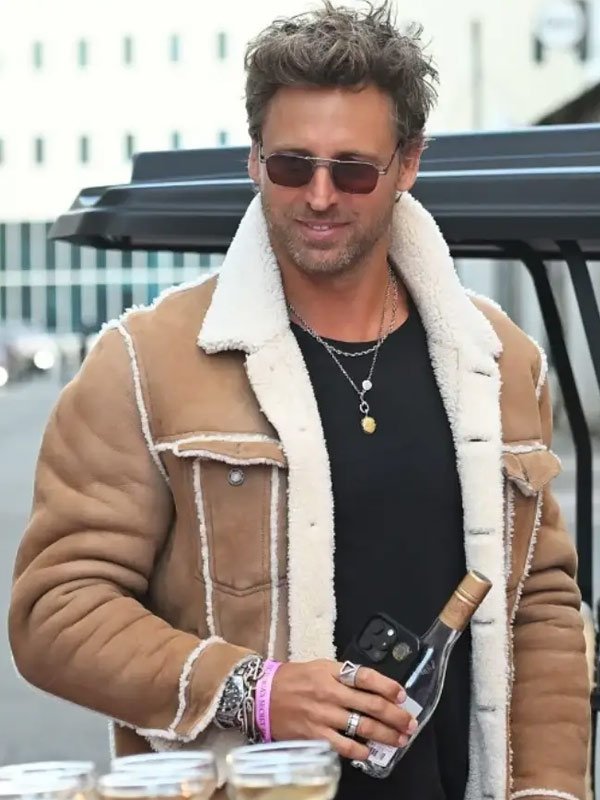 Buck Palmer NYC 2025 Sherpa Jacket NYC 2025 Buck Palmer B3 Shearling Leather Jacket