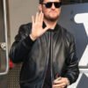 Michael Bublé Black Leather Jacket