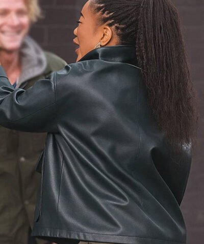 Clayface Naomi Ackie Leather Jacket