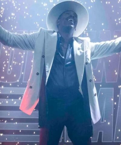 The Running Man 2025 Bobby Thompson White Blazer