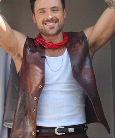 TV Series Dancing with the Stars Dylan Efron Brown Vest