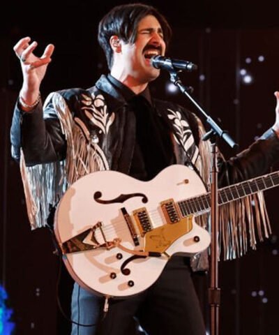 The Voice S26 Danny Joseph Fringe Leather Jacket