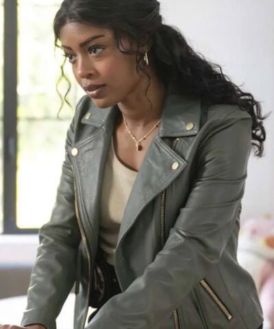 TV Series High Potential Javicia Leslie Green Leather Jacket