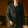 TV Series Darren Boyd Down C. Black Wool Coat