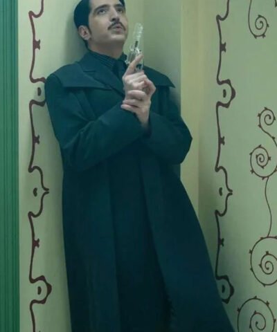 Dust Bunny 2025 David Dastmalchian Black Wool Coat