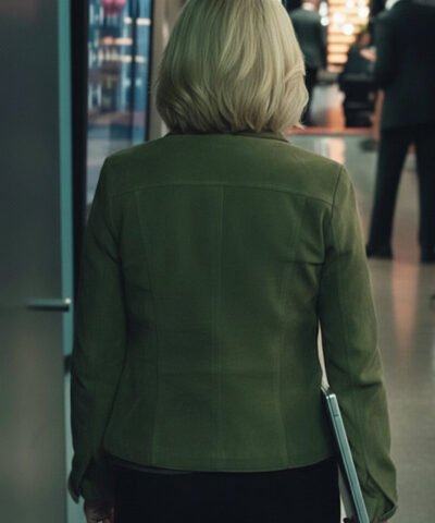 Elsbeth S03 Amy Sedaris Green Leather Jacket