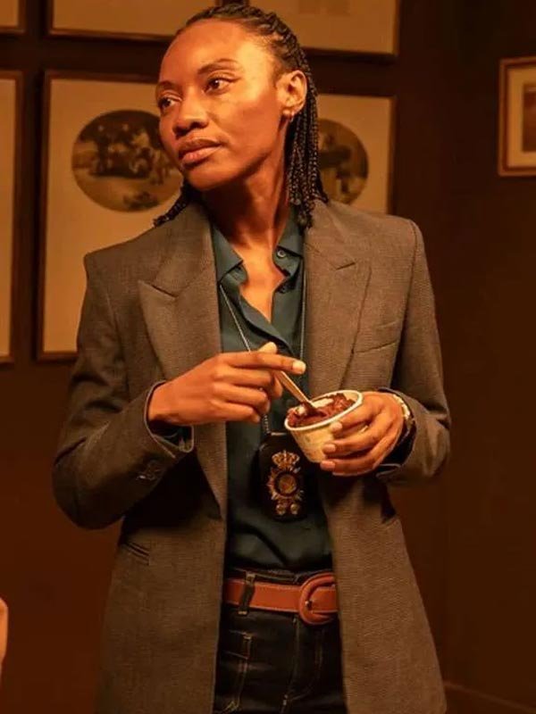 Frauds S01 Nansi Nsue Grey Blazer TV Series Frauds 2025 Amaya Grey Blazer