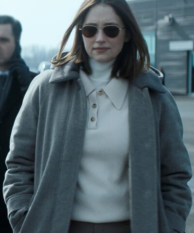 The Last Frontier 2025 Sidney Scofield Grey Wool Coat