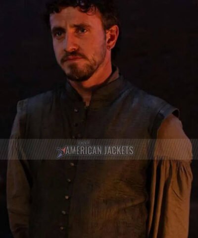 Movie Hamnet 2025 William Shakespeare Black Leather Vest