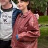 Hamnet Movie Event 2025 Jessie Buckley Brown Jacket