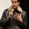 Tom Bateman Hedda BAFTA Screening 2025 Shearling Leather Jacket