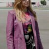 TV Series High Potential Morgan Gillory Purple Leather Blazer