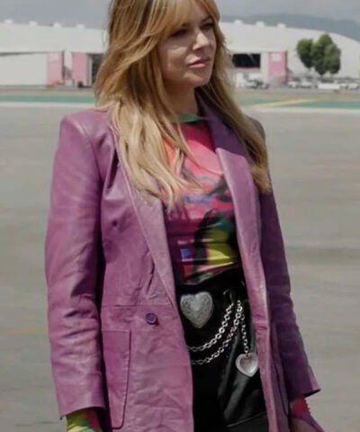 TV Series High Potential Morgan Gillory Purple Leather Blazer