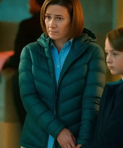 Hudson and Rex 2025 Emma Jansen Green Puffer Jacket