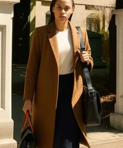 Hudson & Rex 2025 Megan Schaffer Brown Wool Coat