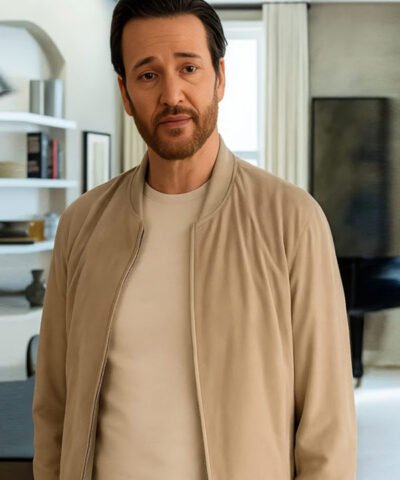 Elsbeth 2025 Jason Butler Harner Suede Leather Jacket