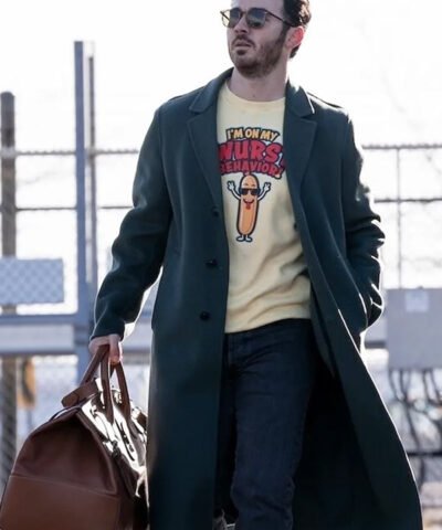 A Very Jonas Christmas Movie 2025 Kevin Jonas Green Wool Coat