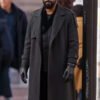 LaKeith Stanfield Play Dirty 2025 Black Trench Coat