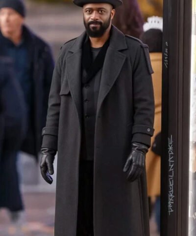 LaKeith Stanfield Play Dirty 2025 Black Trench Coat