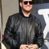 Canadian Singer Michael Bublé Black Leather Jacket