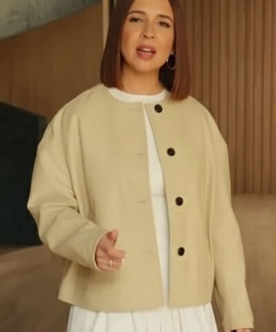 Loot 2025 Molly Novak Beige Leather Jacket